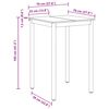 vidaXL Stehtisch Holzwerkstoff