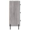 vidaXL Sideboard Grau Sonoma 34,5x34x90 cm Holzwerkstoff