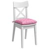 vidaXL Sitzkissen 2 pcs Rosa 40 x 40 x 6 cm Stoff