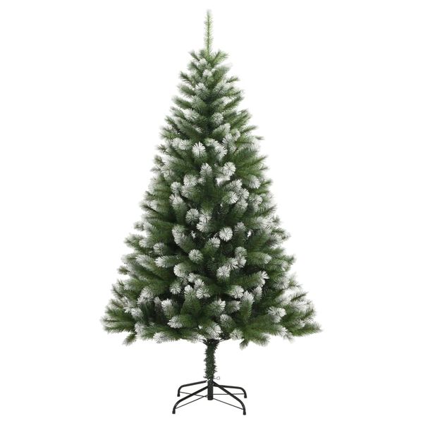 vidaXL Künstlicher Weihnachtsbaum Klappbar Beschneit 150 cm