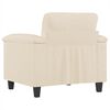 vidaXL Sessel Beige 60 cm Mikrofasergewebe