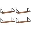 vidaXL Wandregale 4 stk. Altholz 50 x 16 x 15,5 cm