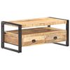 vidaXL Couchtisch 100x55x45 cm Raues Mangoholz