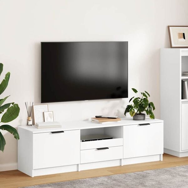 vidaXL TV-Schrank Wei&szlig; 140 x 35 x 40 cm Holzwerkstoff