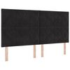 vidaXL Kopfteil Schwarz 180 cm Samt
