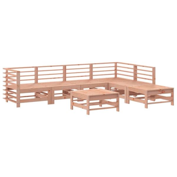 vidaXL 7-tlg. Garten-Lounge-Set Massivholz Douglasie