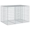 vidaXL Gabione mit Deckel 150x100x100 cm Verzinktes Eisen