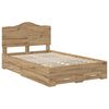 vidaXL Bettrahmen Artisan-Eiche 120 x 190 cm Holzwerkstoff