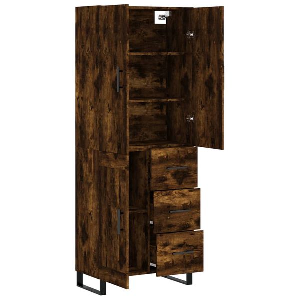 vidaXL Highboard R&auml;uchereiche 69,5x34x180 cm Holzwerkstoff