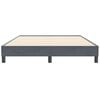 vidaXL Boxspringbett ohne Matratze Dunkelgrau 140x210 cm Samt
