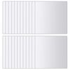 vidaXL 48-tlg. Spiegelfliesen-Set Quadratisch Glas