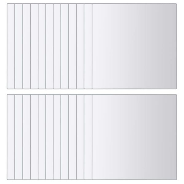 vidaXL 48-tlg. Spiegelfliesen-Set Quadratisch Glas