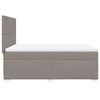 vidaXL Boxspringbett mit Matratze Taupe 140x190 cm Stoff