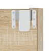 vidaXL Wand-Schuhschrank Sonoma-Eiche 60x18x60 cm Holzwerkstoff