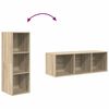 vidaXL TV-Wandschrank Sonoma-Eiche 37x37x107 cm Holzwerkstoff