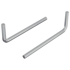 vidaXL Inbusschl&uuml;ssel 2 pcs Silber 32 x 86 mm Stahl