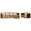 vidaXL Outdoor-Sofagarnitur 7 stk. Natur Massivholz Akazie