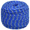 vidaXL Bootsseil Blau 6 mm 50 m Polypropylen