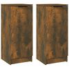vidaXL Sideboards 2 Stk. R&auml;uchereiche 30x30x70 cm Holzwerkstoff