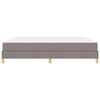 vidaXL Boxspringbett mit Matratze Taupe 180 x 200 cm Stoff