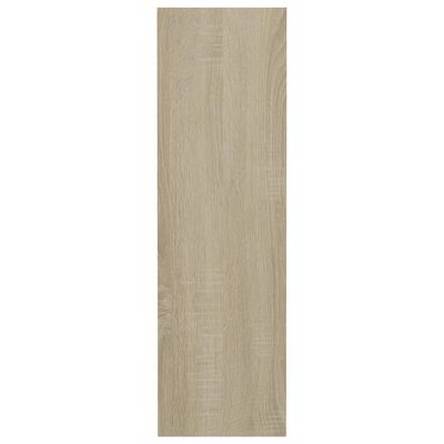 vidaXL Wand-Schuhschrank Weiß & Sonoma-Eiche 80x18x60cm Holzwerkstoff