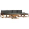 vidaXL Outdoor-Sofagarnitur 6 stk. Natur und Anthrazit