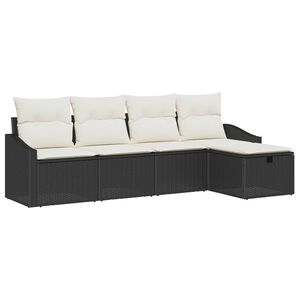 vidaXL Sofa Set mit Kissen 6 pcs Poly-Rattan