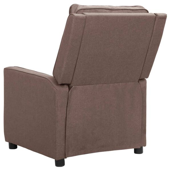 vidaXL Relaxsessel Taupe Stoff