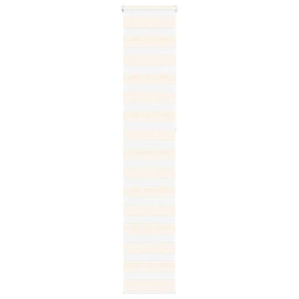 vidaXL Doppelrollo Marmorbeige 45x230 cm Stoffbreite 40,9 cm Polyester