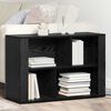 vidaXL Sideboard Schwarz Eichen-Optik 80 x 30 x 53 cm Holzwerkstoff