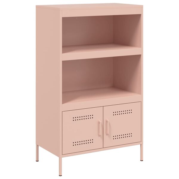 vidaXL Highboard Rosa 68x39x113 cm Stahl