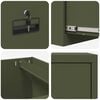 vidaXL Aktenschrank Olive Gr&uuml;n 44 x 50 x 74,5 cm Kaltgewalzter Stahl