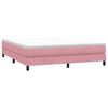 vidaXL Boxspringbett ohne Matratze Rosa 180x210 cm Samt