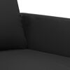 vidaXL 2-Sitzer-Sofa Schwarz 140 cm Kunstleder