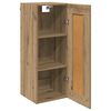 vidaXL Wandschrank Artisan-Eiche 34,5 x 34 x 90 cm Holzwerkstoff