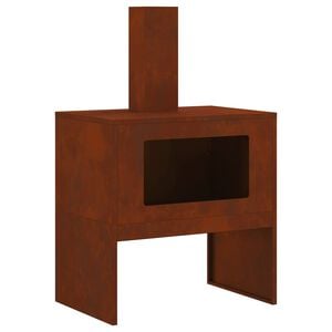 vidaXL Feuerstelle Rostig 60 x 40 x 96 cm Wetterfeststahl