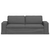 vidaXL Sofa 180cm Dunkelgrau Metall