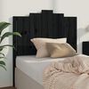 vidaXL Kopfteil Schwarz 106x4x110 cm Massivholz Kiefer
