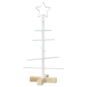 vidaXL Metall-Weihnachtsbaum mit St&auml;nder KUOPIO 60 cm Stahl Wei&szlig;
