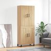 vidaXL Highboard Sonoma-Eiche 69,5x34x180 cm Holzwerkstoff