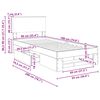 vidaXL Bettrahmen mit Kopfteil Sonoma-Eiche 90 x 200 cm Holzwerkstoff