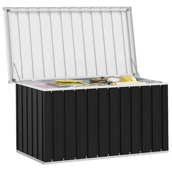 vidaXL Gartenbox Anthrazit 129x67x65 cm