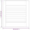 vidaXL Schrankt&uuml;ren Lamellen-Design 4 Stk Wei&szlig; 39,5x39,4 cm Massivholz