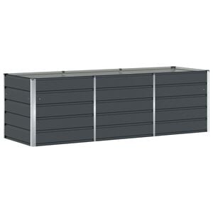 vidaXL Pflanzk&uuml;bel Anthrazit 240 x 80 x 75 cm Stahl