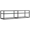 vidaXL TV-Schrank Wei&szlig; Marmor-Optik 160x40x40,5 cm Hartglas