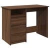 vidaXL Schreibtisch Braun Eichen-Optik 102x50x75 cm Holzwerkstoff