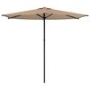 vidaXL Gartensonnenschirm 270 x 270 cm Polyester Rechtwinklig Taupe