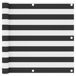 vidaXL Balkon-Sichtschutz Anthrazit und Wei&szlig; 90x300 cm Oxford-Gewebe