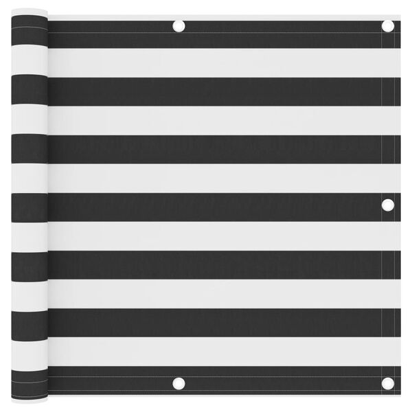 vidaXL Balkon-Sichtschutz Anthrazit und Weiß 90x300 cm Oxford-Gewebe