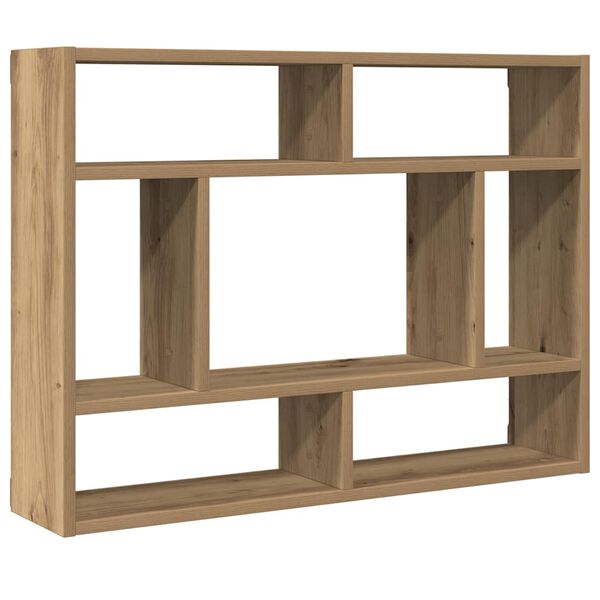 vidaXL Wandregal Artisan-Eiche 75x16x55 cm Holzwerkstoff